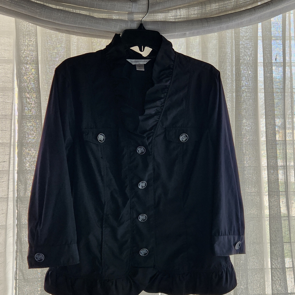 Christopher & Banks 3/4 Sleeve Lightweight Polyester